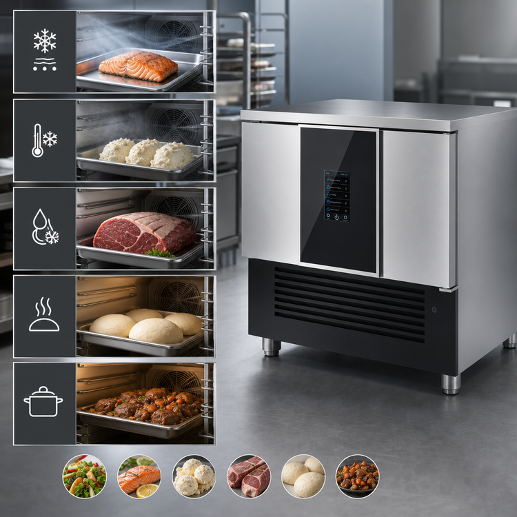 Product image #3 for Victory Refrigeration HI5-5-45U 5-Pan Reach-In Multi-Function Blast Chiller / Freezer Cabinet