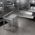 Thumbnail image #3 for Eagle Group 72 x 60 Inch Island Clean Dishtable, 16 Gauge 304 Stainless Steel, Left-Hand Model