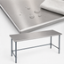 Thumbnail image #3 for Eagle Group BlendPort® Budget Series 84-Inch x 24-Inch Work Table with 430 Stainless Steel Top and Galvanized Base