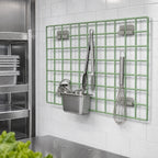 Thumbnail image #3 for Metro SmartWall WG3048K3 Wall-Mounted Wire Grid Mounting Panel, 48 x 30 in, Green Epoxy-Coated with Antimicrobial Protection