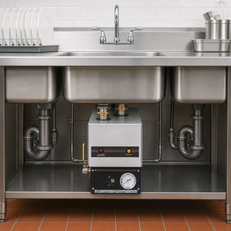 Product image #3 for Hatco Quick Ship 3CS-6-240-1-QS Undersink Sanitizing Sink Heater, 6 kW, 240V, 1-Phase