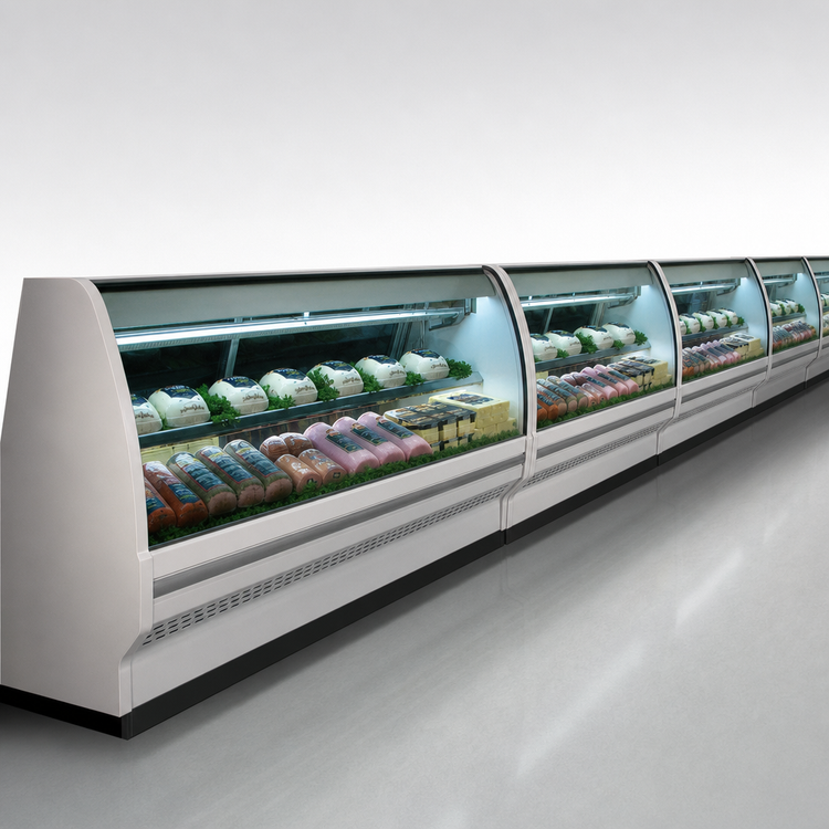 Product image #3 for Howard-McCray 40E Series Remote Deli Meat & Cheese Service Case, 51.5-Inch Curved Glass, Stainless Steel, LED