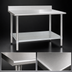 Thumbnail image #3 for Spec-Master 108-Inch x 24-Inch Stainless Steel Work Table with 4-1/2-Inch Backsplash and Galvanized Undershelf