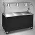 Thumbnail image #3 for Vollrath 2-Series Affordable Portable 46-Inch Mobile Utility Station with Stainless Steel Top, Open Storage Base, and Buffet Breath Guard with Lights