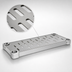 Thumbnail image #4 for Quik-Set Louvered Solid Shelf, 36 x 18 Inches, 14 Gauge Galvanized Steel, Gray Epoxy Finish