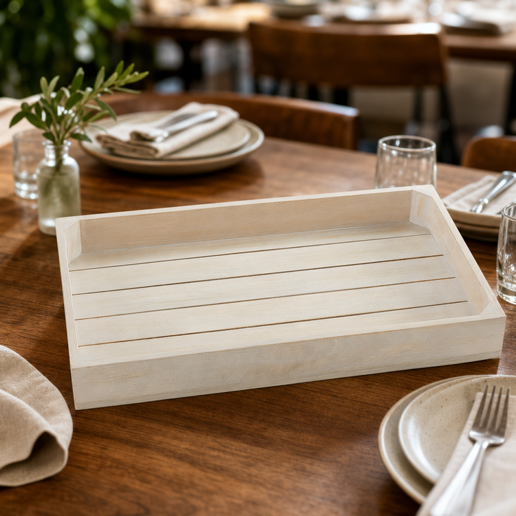 Product image #4 for American Metalcraft Full-Size Sun-Bleached Wooden Serving Crate