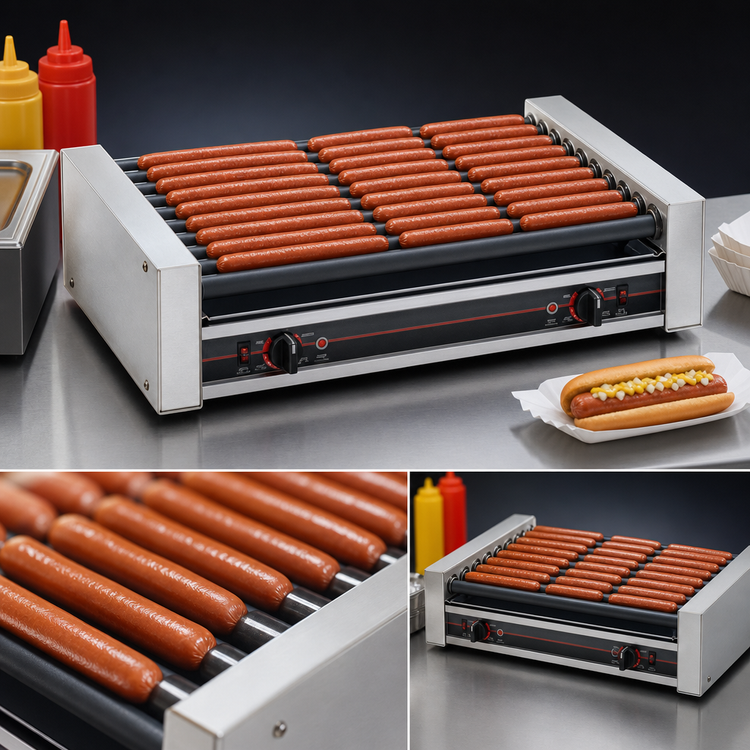 Product image #3 for Nemco Roll-A-Grill 36-Hot-Dog Countertop Roller Grill, 120V
