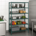 Thumbnail image #3 for Eagle Group Valu-Gard 5-Tier Wire Shelving Starter Unit, 24 x 21 x 86 Inches, Green Epoxy Finish