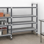Thumbnail image #3 for Cambro Camshelving® Elements EXA215472V5480 Vented Polymer Shelving Add-On Unit, 5-Tier, 21" x 54" x 72", Gray