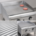 Thumbnail image #3 for Comstock-Castle 24-Inch Countertop Gas Griddle with Grooved Steel Plate and Thermostat Controls