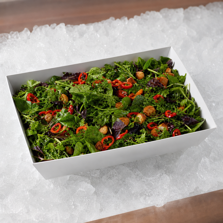 Product image #3 for American Metalcraft Endurance Medium Rectangular Melamine Bowl, 136 oz., White