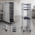 Thumbnail image #3 for Panco Mobile Z-Type End-Loading Nesting Sheet Pan Rack, Aluminum, 20-Pan Capacity