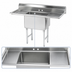 Thumbnail image #3 for Advance Tabco 1-Compartment Fabricated Sink with Left and Right Drainboards, 48 x 24 x 14-Inch Bowl
