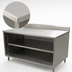 Thumbnail image #3 for BK Resources Stainless Steel Chef Table with Open Front Cabinet Base and 5-Inch Riser, 48 x 24 x 39-3/4 Inches