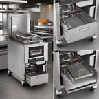 Thumbnail image #3 for Henny Penny OFG390.0 Gas Open Fryer, 1 Well, Built-In Filter, 130 lb Fat Capacity, Computer Controls, Stainless Steel