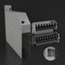Thumbnail image #3 for Glastender 4-Inch Wide Stainless Steel Underbar Soda Manifold Housing, No Legs