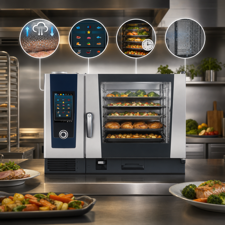 Product image #3 for RATIONAL iCombi Pro 6-Full Size Natural Gas Combi Oven, 208/240V 1-Phase