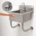 Thumbnail image #3 for Advance Tabco Wall-Mounted Stainless Steel Service Sink with Electronic Faucet, 20-Inch x 19-1/2-Inch Bowl