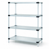 Thumbnail image #3 for Quantum 42 Inch W x 18 Inch D x 54 Inch H Solid Shelving Starter Kit with 4 Solid Shelves