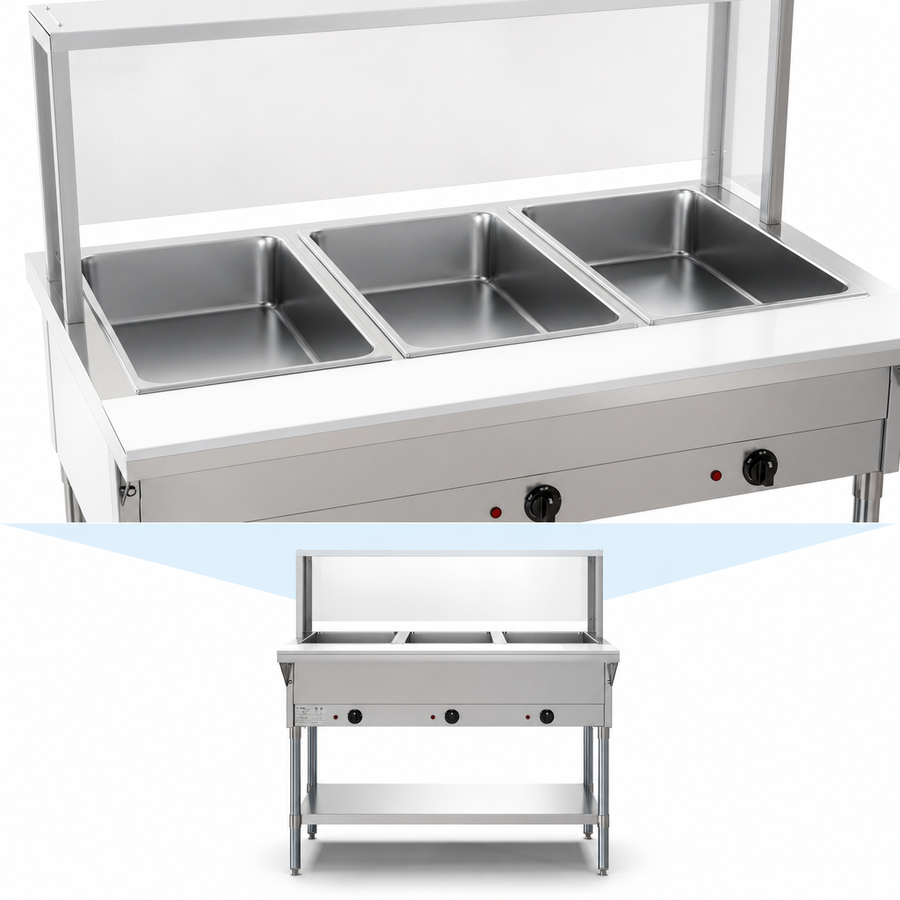 Three-Pan Open Well Design