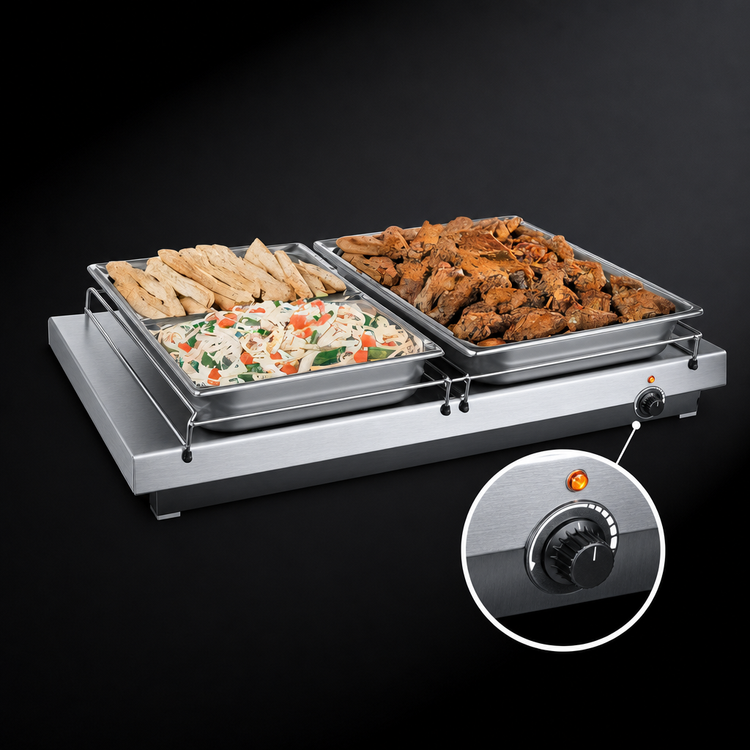 Product image #3 for Hatco Glo-Ray 24-Inch Freestanding Heated Shelf, 15.5-Inch Deep
