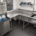 Thumbnail image #3 for John Boos Pro-Bowl L-Shaped Island Clean Dishtable, 60-Inch Machine-to-Corner x 96-Inch Corner-to-End