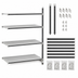 Thumbnail image #3 for Cambro Camshelving Elements XTRA 4-Shelf Solid Stationary Add-On Shelving Unit, 24