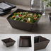 Thumbnail image #4 for Square Melamine Bowl, Walnut, 125 oz.