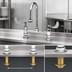 Thumbnail image #3 for T&S Brass B-0323-04 Medical Deck-Mount Faucet with Rigid Gooseneck Spout and Wrist Handles