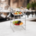 Thumbnail image #4 for American Metalcraft Stainless Steel Two-Tier Buffet Riser, 16-1/2 Inches High