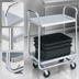 Thumbnail image #3 for Vollrath Thrift-I-Cart 2-Shelf Chrome-Plated Utility Bus Cart, 500 lb Capacity, 33 x 21 Inch Shelves