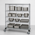 Thumbnail image #3 for Quantum 5-Shelf Mobile Wire Enclosed Cart, 60
