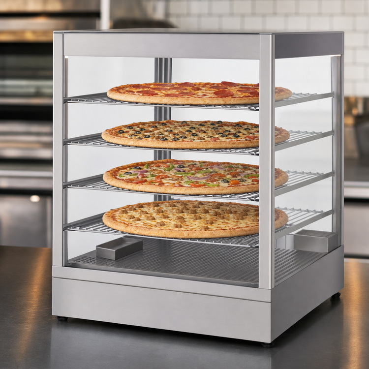 Product image #3 for Doyon DRP4S Countertop Pizza Display Warmer and Food Display Case