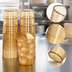 Thumbnail image #4 for Carlisle Stackable SAN Plastic Tumbler, 20 oz, Amber, Textured, 12-Pack