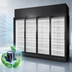 Thumbnail image #3 for True 4-Section Low-Temp Glass Door Freezer Merchandiser, Self-Contained, Black Exterior/White Interior