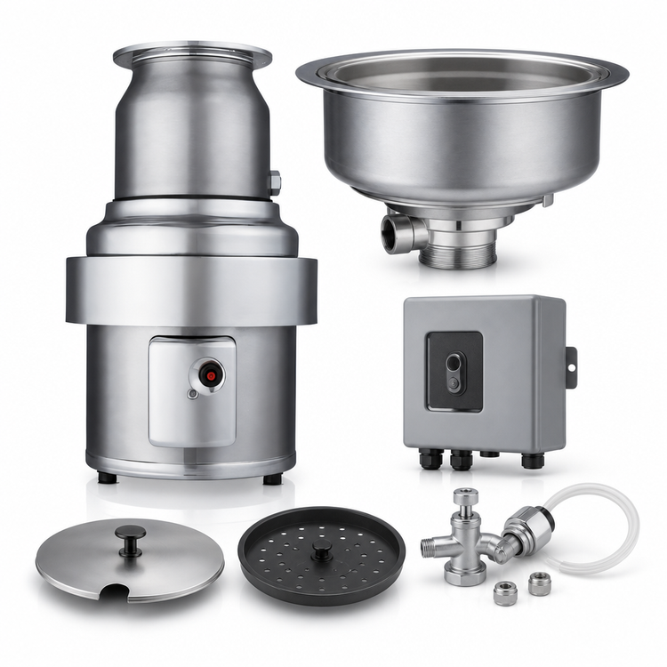 Product image #3 for InSinkErator SS-500 5 HP Large-Capacity Commercial Food Waste Disposer Complete Package with 18-Inch Bowl and CC-202 Control Center