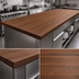 Thumbnail image #3 for Boos Block American Black Walnut Edge Grain Kitchen Countertop, 120 x 32 x 3 Inches