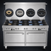 Thumbnail image #3 for Southbend Ultimate 60-Inch Gas Restaurant Range with 8 Burners, Convection Oven, and Cabinet Base