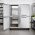 Thumbnail image #3 for Continental Refrigerator 2FENSAPTHD Two-Section Extra-Wide Pass-Thru Freezer with Half-Height Solid Doors
