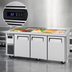 Thumbnail image #4 for Turbo Air J Series 72-Inch Refrigerated Buffet Display Table with 3 Solid Doors, 15-Pan Capacity