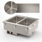 Thumbnail image #3 for Vollrath 3639961HD Two-Well Drop-In Hot Food Well, 12 x 20-Inch Full-Size Pans, Wet Operation, Auto-Fill, Infinite Controls