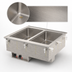 Thumbnail image #3 for Vollrath Two-Well Modular Hot Food Well Drop-In with 12 x 20 Full-Size Pan Wells, Auto-Fill, and Infinite Controls