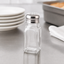 Thumbnail image #3 for Winco 2 oz Square Glass Salt and Pepper Shaker with 18/0 Stainless Steel Mushroom Top