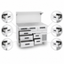 Thumbnail image #3 for Garland Arctic Fire 80-Inch Three-Section Refrigerator Base with 6 Self-Closing Drawers, Remote Refrigeration