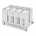 Thumbnail image #3 for Metro Poker Chip Dish Rack Dolly for 5-5/8-Inch Plates, 9 Columns