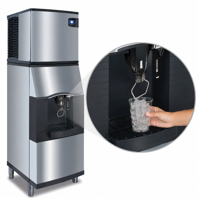 Product image #3 for Manitowoc SFA192 Floor Model Vending Ice & Water Dispenser, 120 lb Capacity