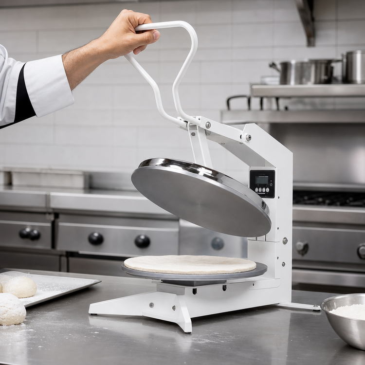 Product image #3 for Flex X1 Countertop Manual Dough Press with Heated Upper Platen, 18-Inch Capacity