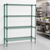 Thumbnail image #3 for EagleGard Stationary Quad-Adjust 4-Tier Starter Wire Shelving Unit, 72