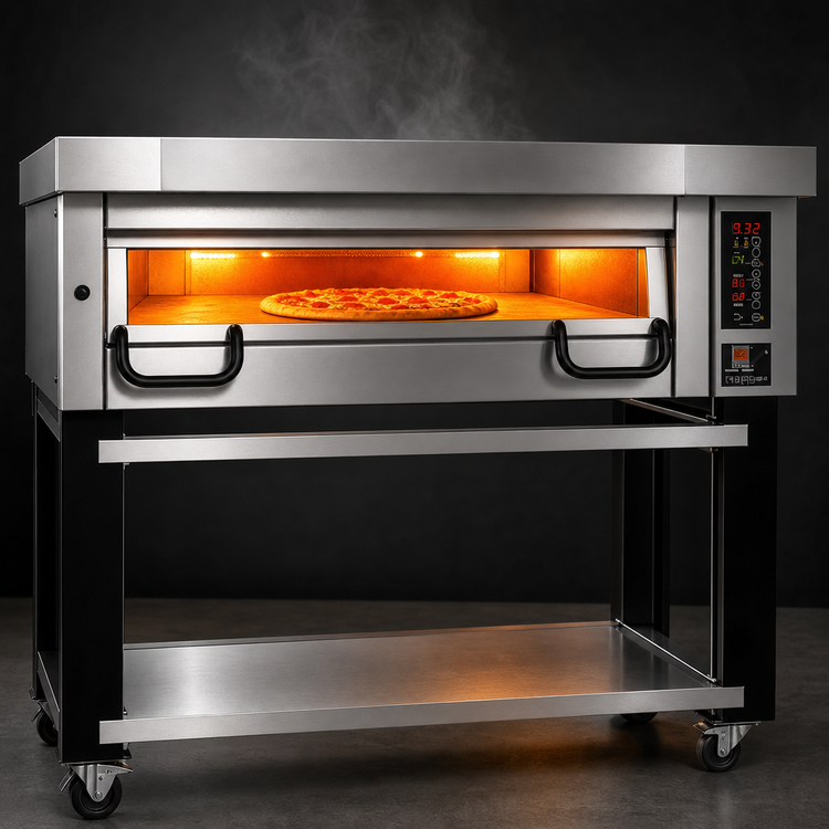 Product image #3 for PizzaMaster PM 921ED One-Deck Electric Stone Hearth Pizza Oven, 932°F Max