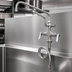 Thumbnail image #4 for UltraRinse Stainless Steel Single-Hole Deck-Mount Mixing Faucet with 12-Inch Swing Nozzle and 1.5 GPM Spray Arm